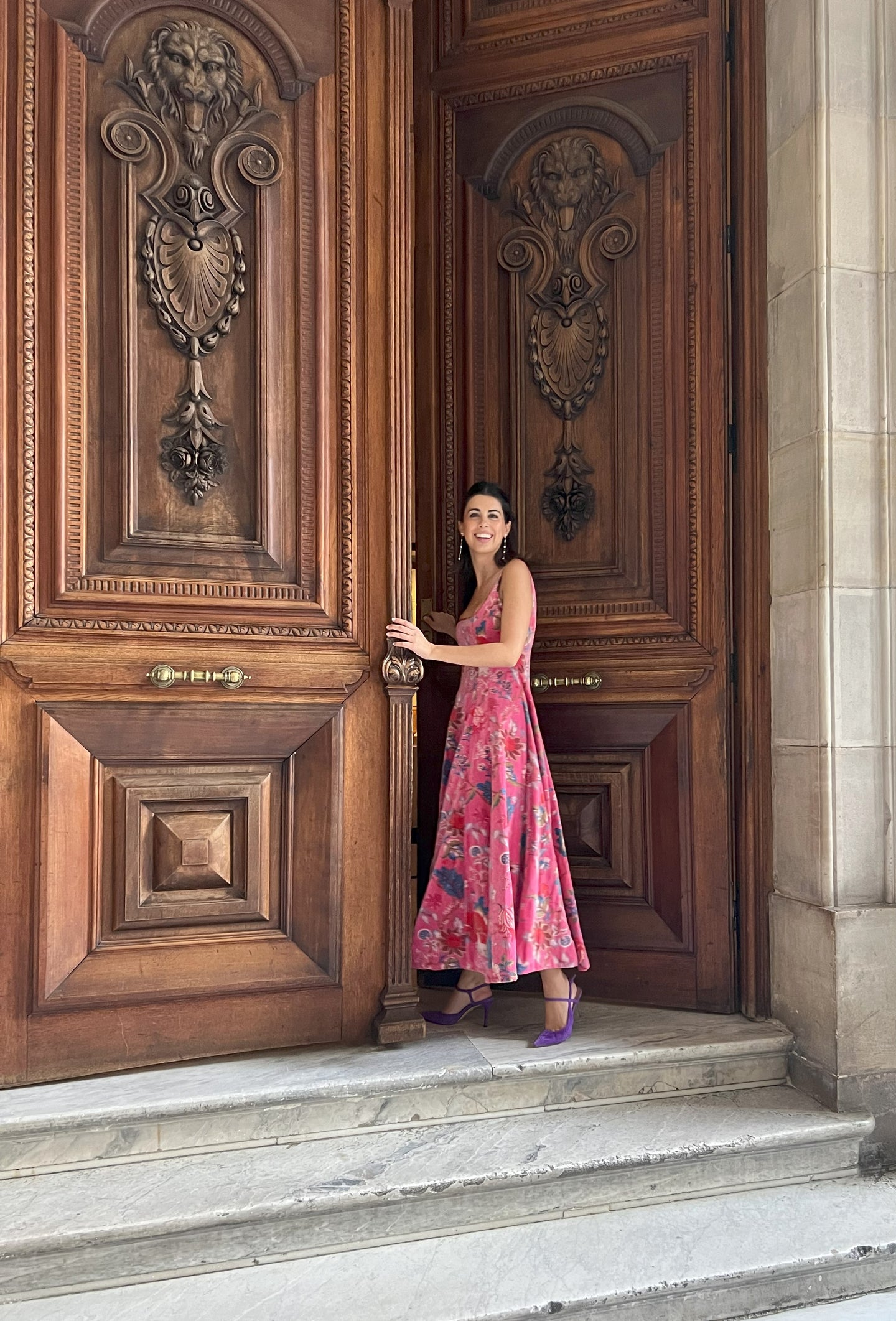 Vestido Audrey Pink Velvet