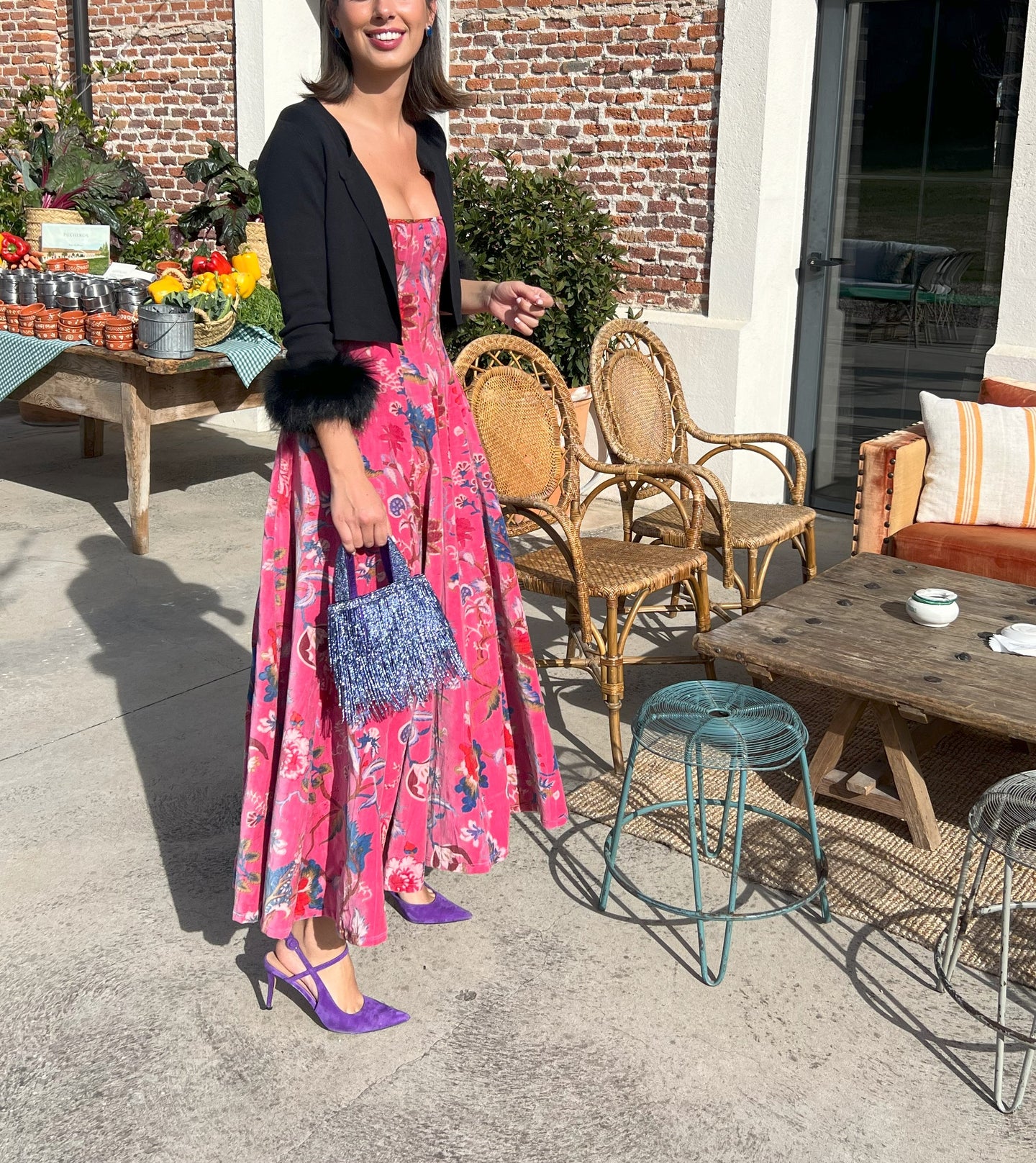 Vestido Audrey Pink Velvet
